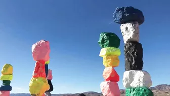 Travel Vlog:  Seven Magic Mountains, Las Vegas, Nevada USA