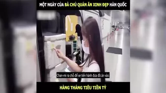 Một ngày của bà chủ quán ăn xinh đẹp Hàn Quốc, tiêu cả Tỷ hàng tháng | LT Review