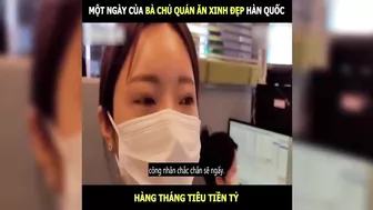 Một ngày của bà chủ quán ăn xinh đẹp Hàn Quốc, tiêu cả Tỷ hàng tháng | LT Review