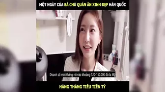 Một ngày của bà chủ quán ăn xinh đẹp Hàn Quốc, tiêu cả Tỷ hàng tháng | LT Review