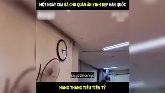 Một ngày của bà chủ quán ăn xinh đẹp Hàn Quốc, tiêu cả Tỷ hàng tháng | LT Review