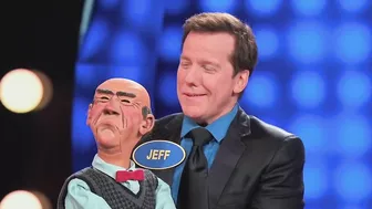 FAMOUS Ventriloquist Jeff Dunham & His Puppet Walter Take On Celebrity Family Feud With STEVE HARVEY