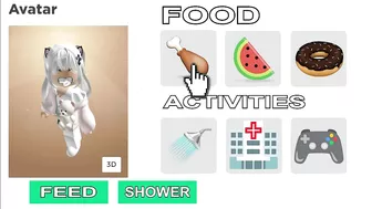 YOU CAN FEED YOUR ROBLOX AVATAR??? ????