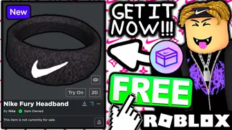 FREE ACCESSORY! HOW TO GET Nike Fury Headband! (ROBLOX NIKELAND EVENT)