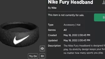 FREE ACCESSORY! HOW TO GET Nike Fury Headband! (ROBLOX NIKELAND EVENT)