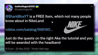 FREE ACCESSORY! HOW TO GET Nike Fury Headband! (ROBLOX NIKELAND EVENT)