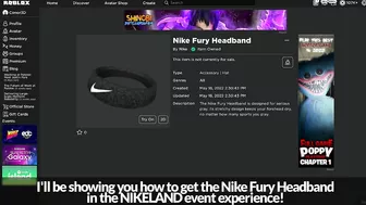 [EVENT] How to get the NIKE FURY HEADBAND in NIKELAND | Roblox