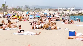 Barcelona beach walk 2022 / beach Barceloneta