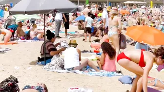 Barcelona beach walk 2022 / beach Barceloneta