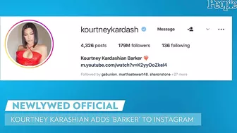 Kourtney Kardashian Adds New Last Name to Instagram Profile After Marrying Travis Barker | PEOPLE