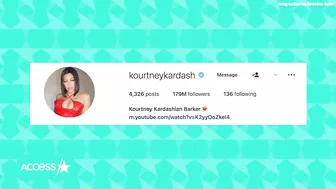 Kourtney Kardashian ADDS ‘Barker’ To Name On Instagram