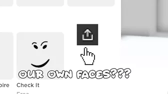 YOU CAN MAKE FACES IN ROBLOX?? ????