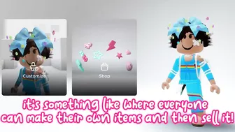 you can make items in roblox?????