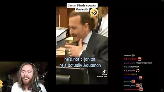 Asmongold reacts to "Jason Momoa takes the stand in Johnny Depp's Trial "