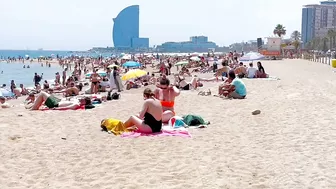 Barcelona beach walk 2022 / beach Barceloneta ????️????????Spain best beaches