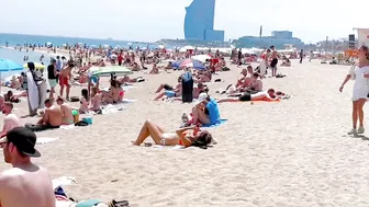 Barcelona beach walk 2022 / beach Barceloneta ????️????????Spain best beaches