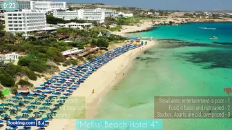 Melissi Beach Hotel  | Pros and Cons in 2 minutes | Ayia Napa Cyprus