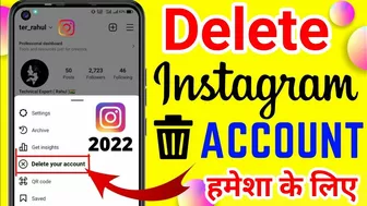 Instagram account delete kaise kare permanently | How to delete instagram account permanently