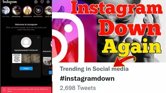 Instagram Down Again | Instagram Down | Instagram server Down | welcome to Instagram problem |