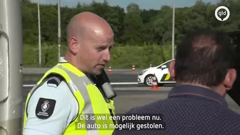 Snelweg A12 compleet afgezet voor grote grenscontrole