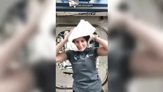 L'astronauta trentina, l'asciugamano nello spazio e TikTok