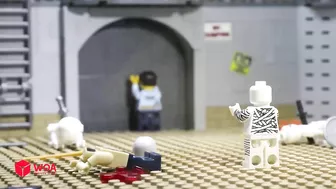 LEGO Zombie Fight | Police Vs Giant Zombie Apocalypse Challenge