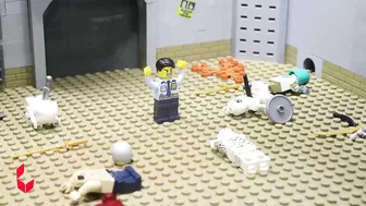 LEGO Zombie Fight | Police Vs Giant Zombie Apocalypse Challenge