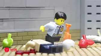 LEGO Zombie Fight | Police Vs Giant Zombie Apocalypse Challenge