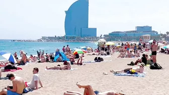 Barcelona beach walk 2022 / beach Sant Miquel ????️????????Spain best beaches