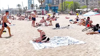 Barcelona beach walk 2022 / beach Sant Miquel ????️????????Spain best beaches