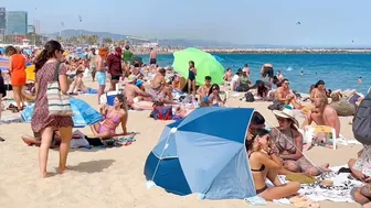 Barcelona beach walk 2022 / Beach Bogadell ????????????️Spain best beaches