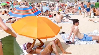 Barcelona beach walk 2022 / Beach Bogadell ????????????️Spain best beaches