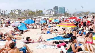 Barcelona beach walk 2022 / Beach Bogadell ????????????️Spain best beaches