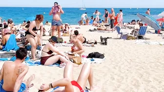 Barcelona beach walk 2022 / Beach Bogadell ????????????️Spain best beaches