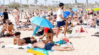 Barcelona beach walk 2022 / Beach Bogadell ????????????️Spain best beaches