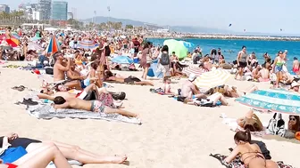 Barcelona beach walk 2022 / Beach Bogadell ????????????️Spain best beaches