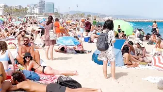 Barcelona beach walk 2022 / Beach Bogadell ????????????️Spain best beaches