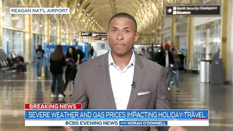 Severe weather and gas prices impacting holiday travel