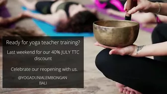 YOGA TEACHER TRAINING 40% OFF - BALI BEACH ISLAND