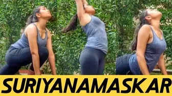 YOGA SURIYANAMASKAR PRACTICE FOR BEGINNERS | Yoga Girl | INDIAN YOGA STUDIO