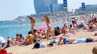 Beach Barceloneta / Barcelona beach walk 2022????????????️Spain best beaches