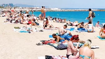 Beach Barceloneta / Barcelona beach walk 2022????????????️Spain best beaches