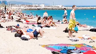 Beach Barceloneta / Barcelona beach walk 2022????????????️Spain best beaches