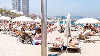 Beach Barceloneta / Barcelona beach walk 2022????????????️Spain best beaches