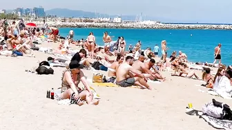 Beach Barceloneta / Barcelona beach walk 2022????????????️Spain best beaches