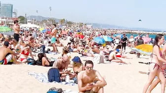 Beach Bogadell / Barcelona beach walk 2022 - Spain best beaches