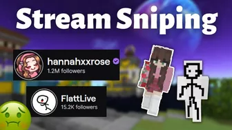 STREAM SNIPING HANNAHXXROSE AND FLATTLIVE