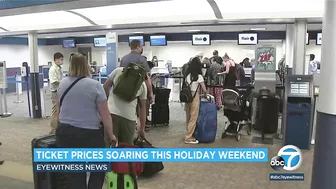 Airline passengers in SoCal paying skyrocketing airfares during Memorial Day travel | ABC7