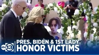 Pres. Biden and first lady travel to Uvalde to honor victims of shooting at Robb Elementary