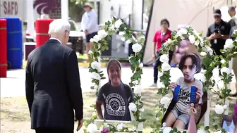 Pres. Biden and first lady travel to Uvalde to honor victims of shooting at Robb Elementary